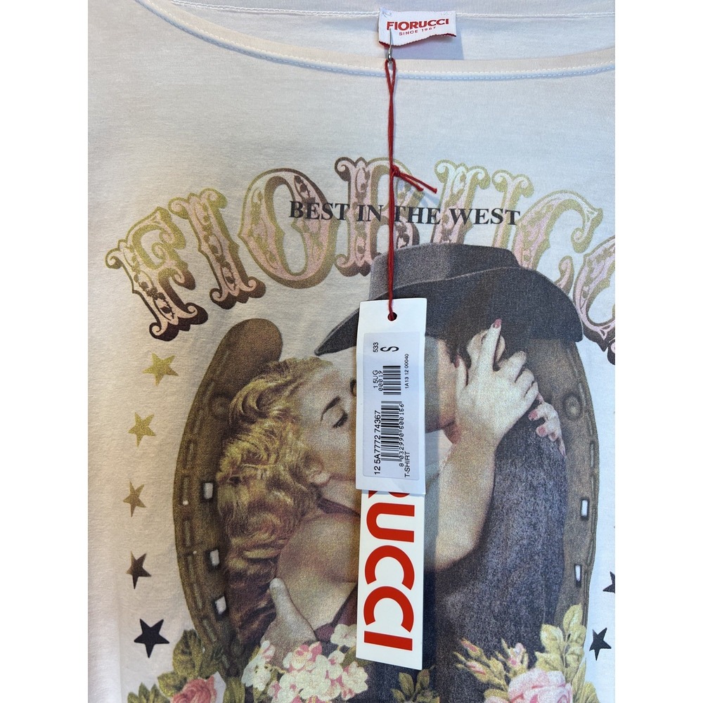 NWT Fiorucci Best In The West Buffalo Western Long Sleeve T-Shirt Top Size Small - Picture 4 of 10
